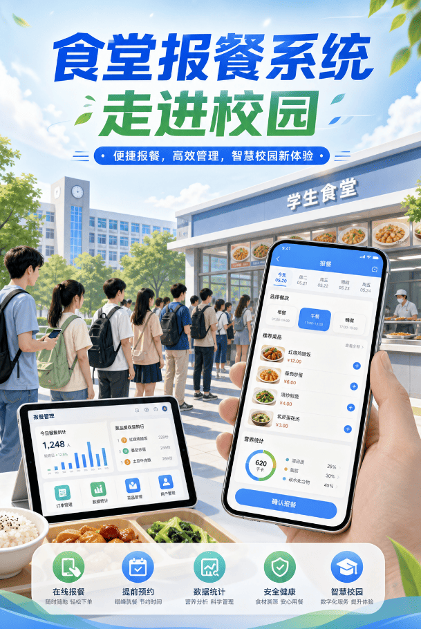 学校食堂如何统计班级就餐人数？系统界面